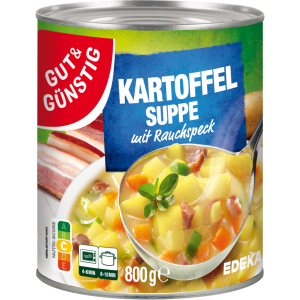 GUT&GÜNSTIG Kartoffelsuppe mit Rauchspeck 800g