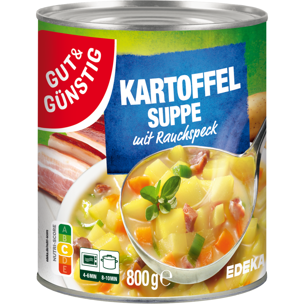GUT&GÜNSTIG Kartoffelsuppe mit Rauchspeck 800g