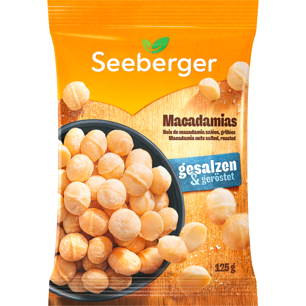 Seeberger Macadamia geröstet leicht gesalzen 125g
