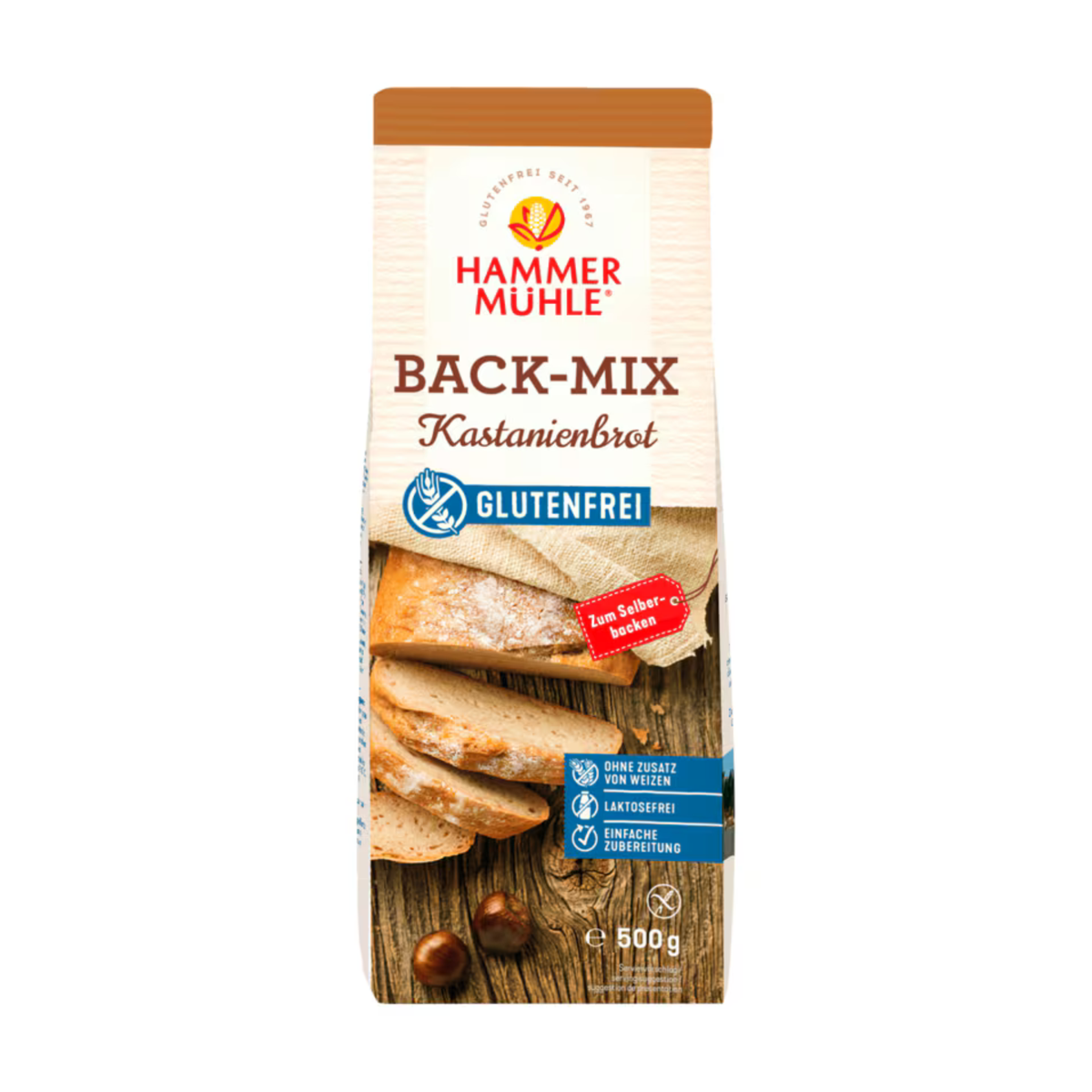Hammermühle Back-Mix Kastanienbrot 500g