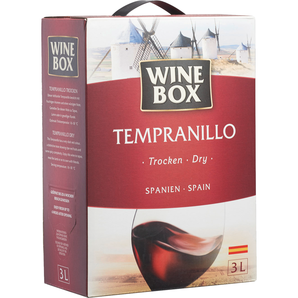 Wine Box Tempranillo La Mancha D.O.3l