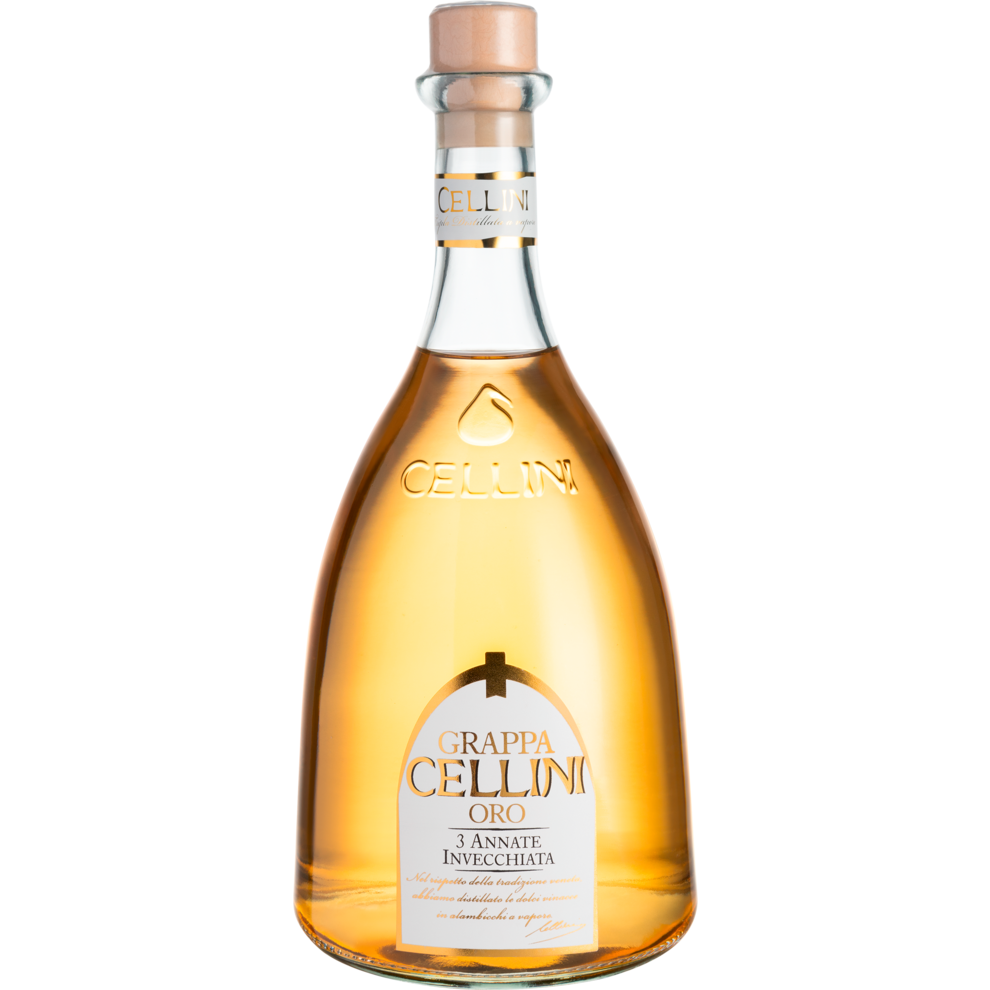 Cellini Grappa Oro 38% 0,7l