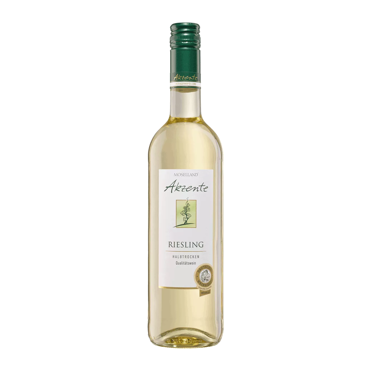 Moselland Akzente Riesling QbA halbtrocken 0,75l