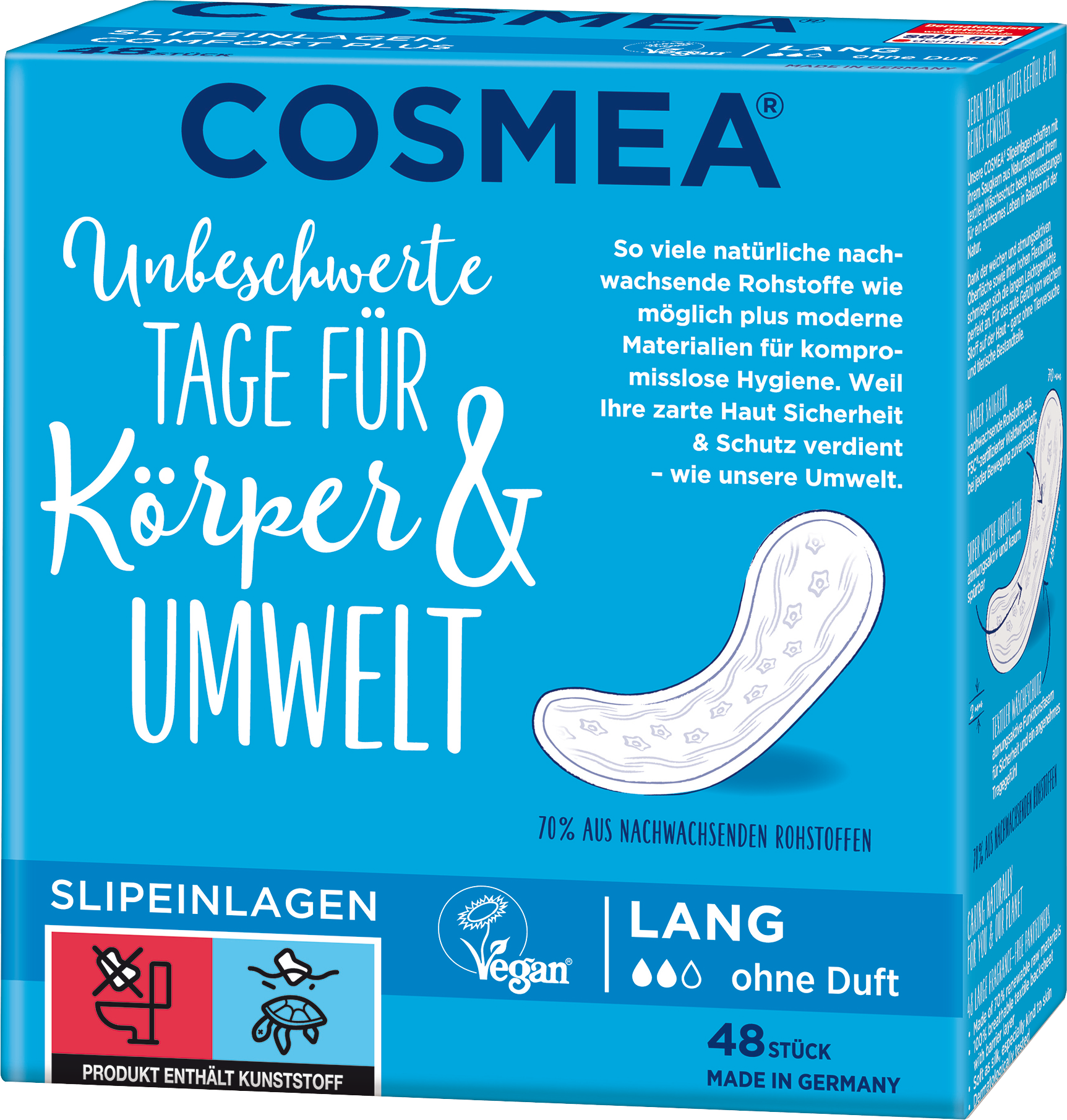 Cosmea Slipeinlagen Comfort Plus Formel Lang 48ST