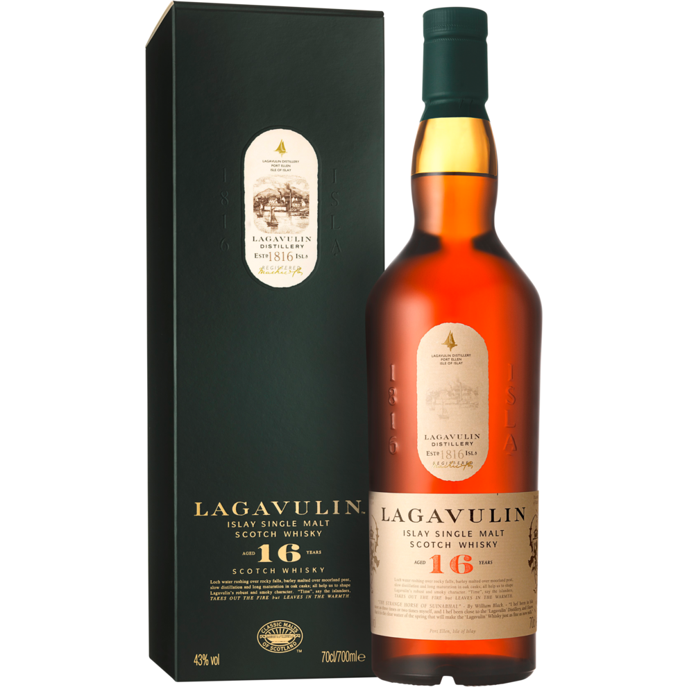 LAGAVULIN Islay Single Malt Scotch Whisky 16 Years Old 43% in Geschenkpackung 0,7l