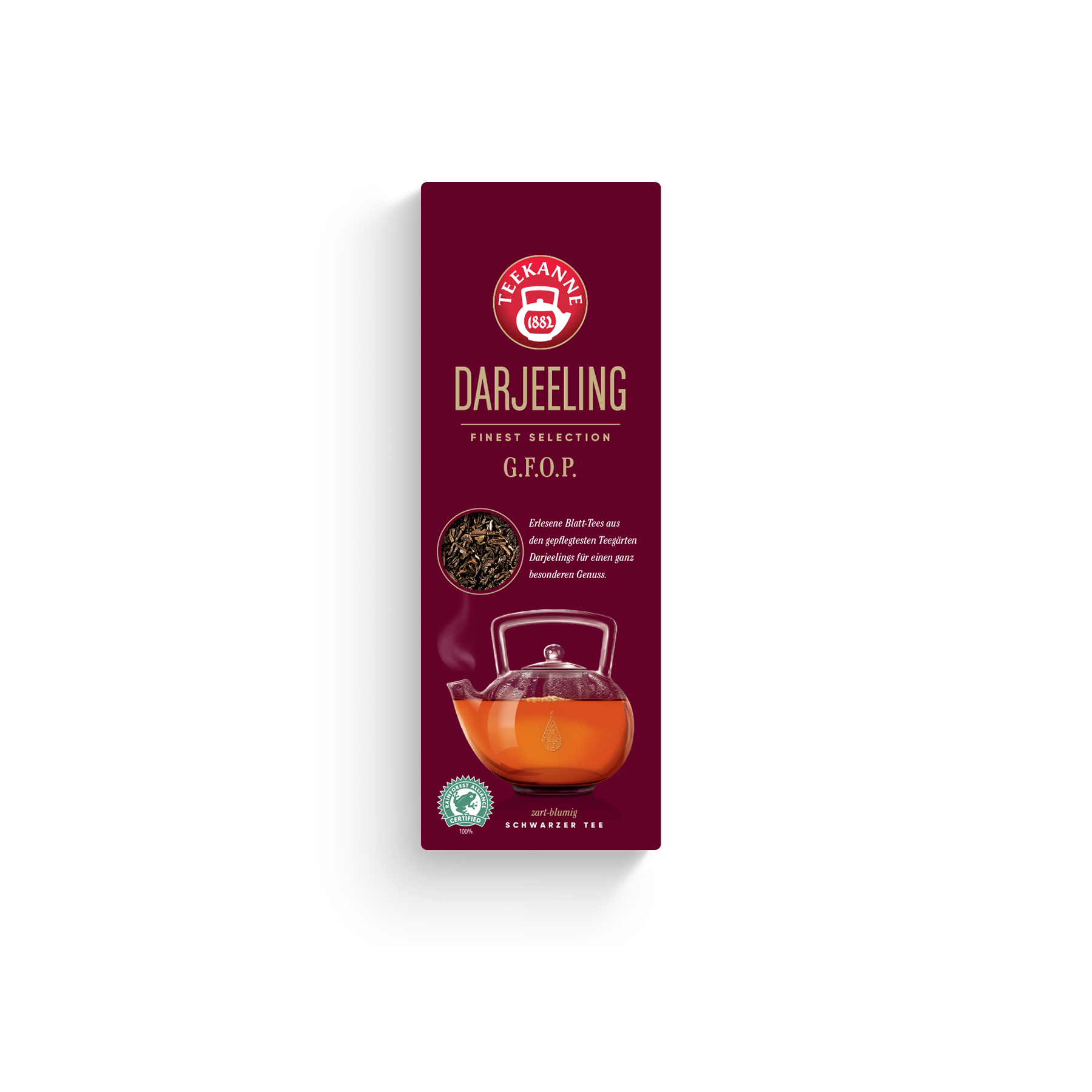 Teekanne Schwarztee Darjeeling Rainforest Alliance 250g