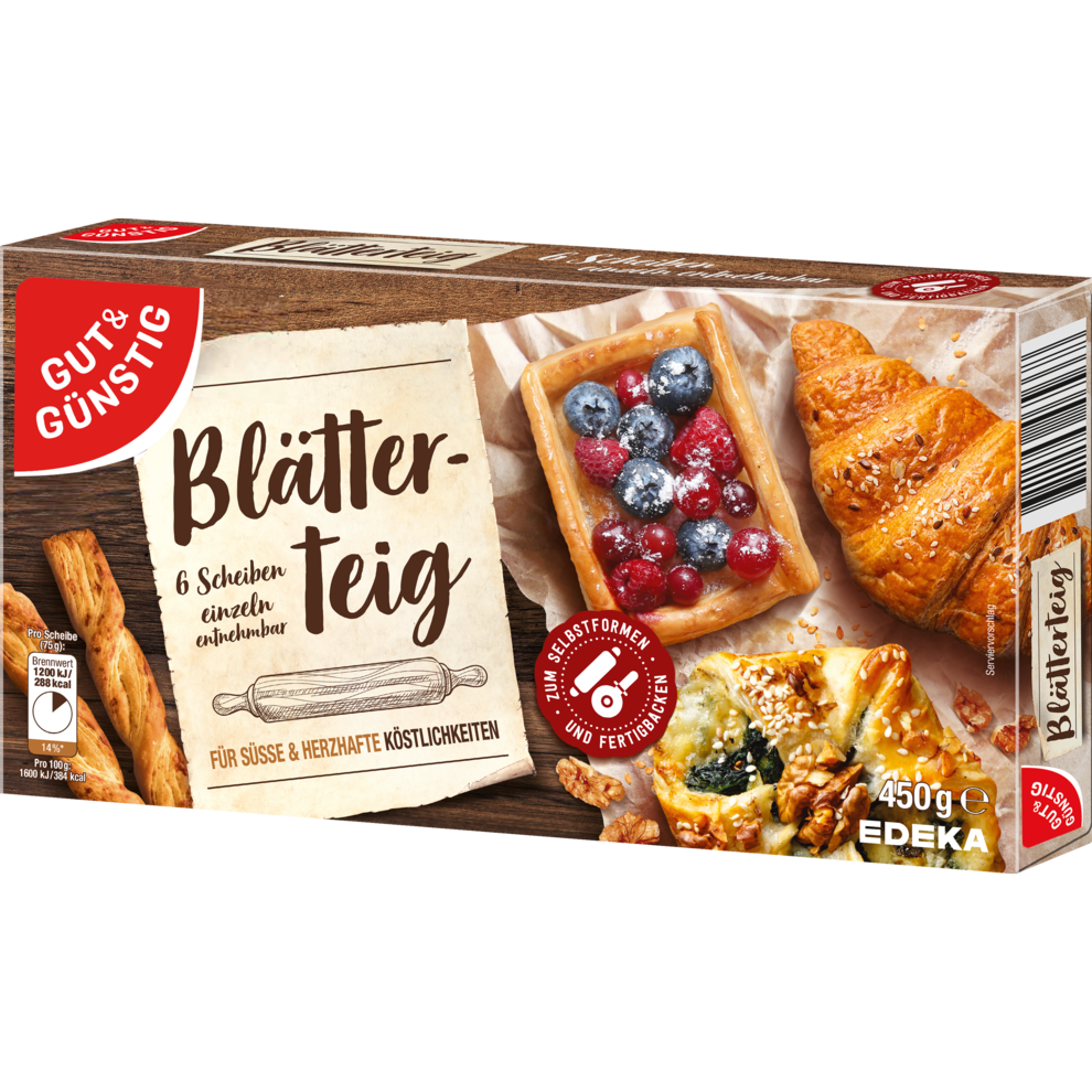 GUT&GÜNSTIG Blätterteig 450g