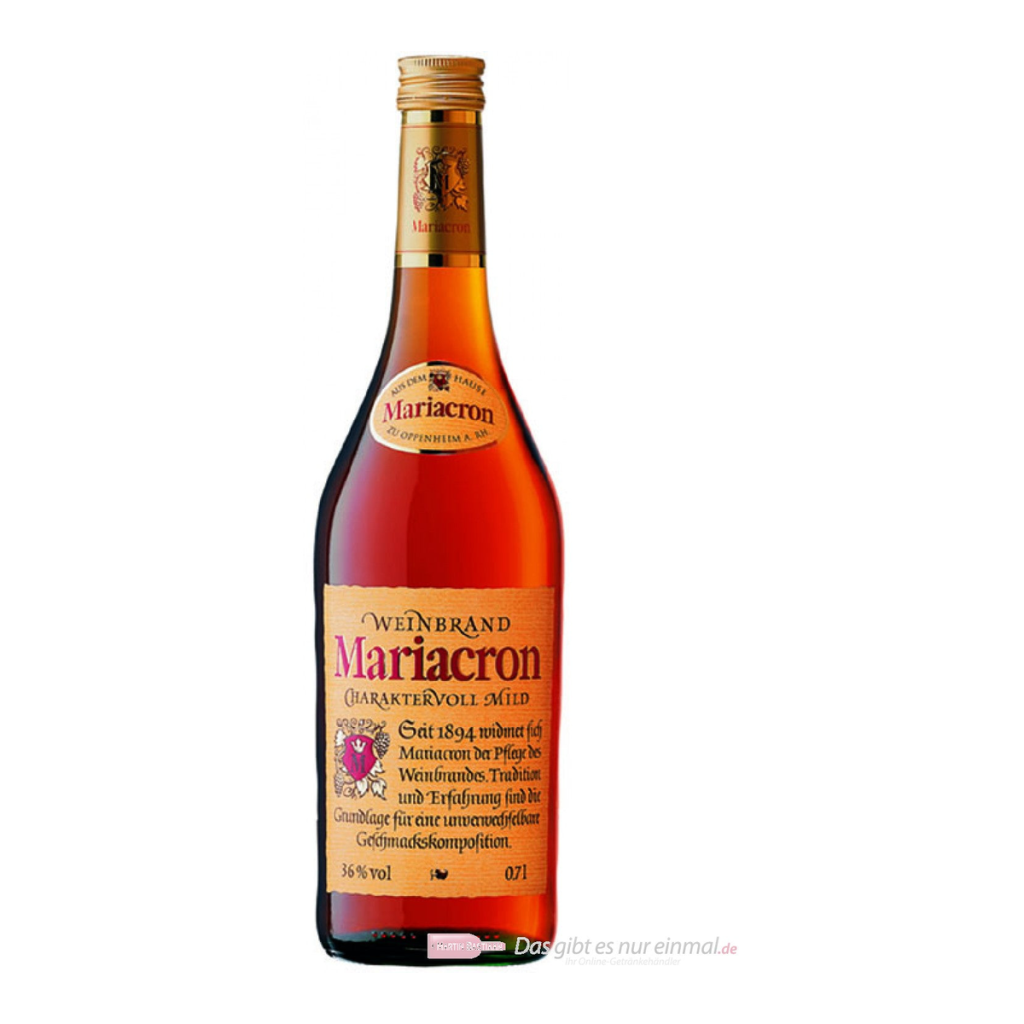 Mariacron Weinbrand 36% 0,35l
