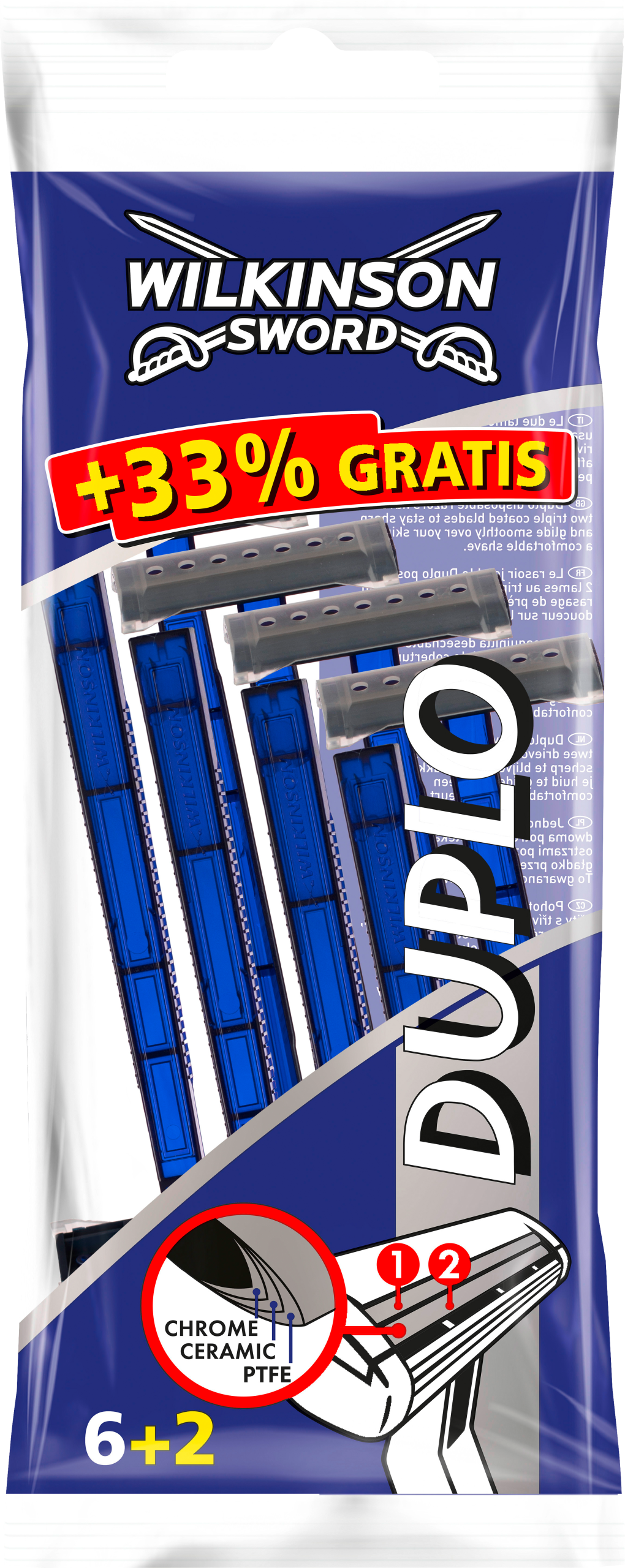 Wilkinson Duplo Einwegrasierer Aktionspackung 6+2ST