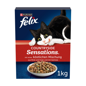 Felix Countryside Sensations Rind Katzentrockennahrung 1kg