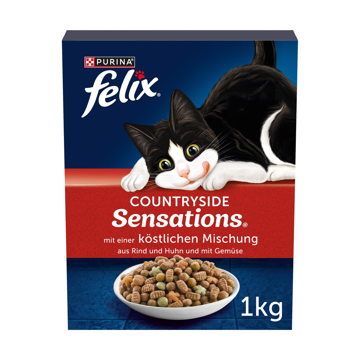 Felix Countryside Sensations Rind Katzentrockennahrung 1kg