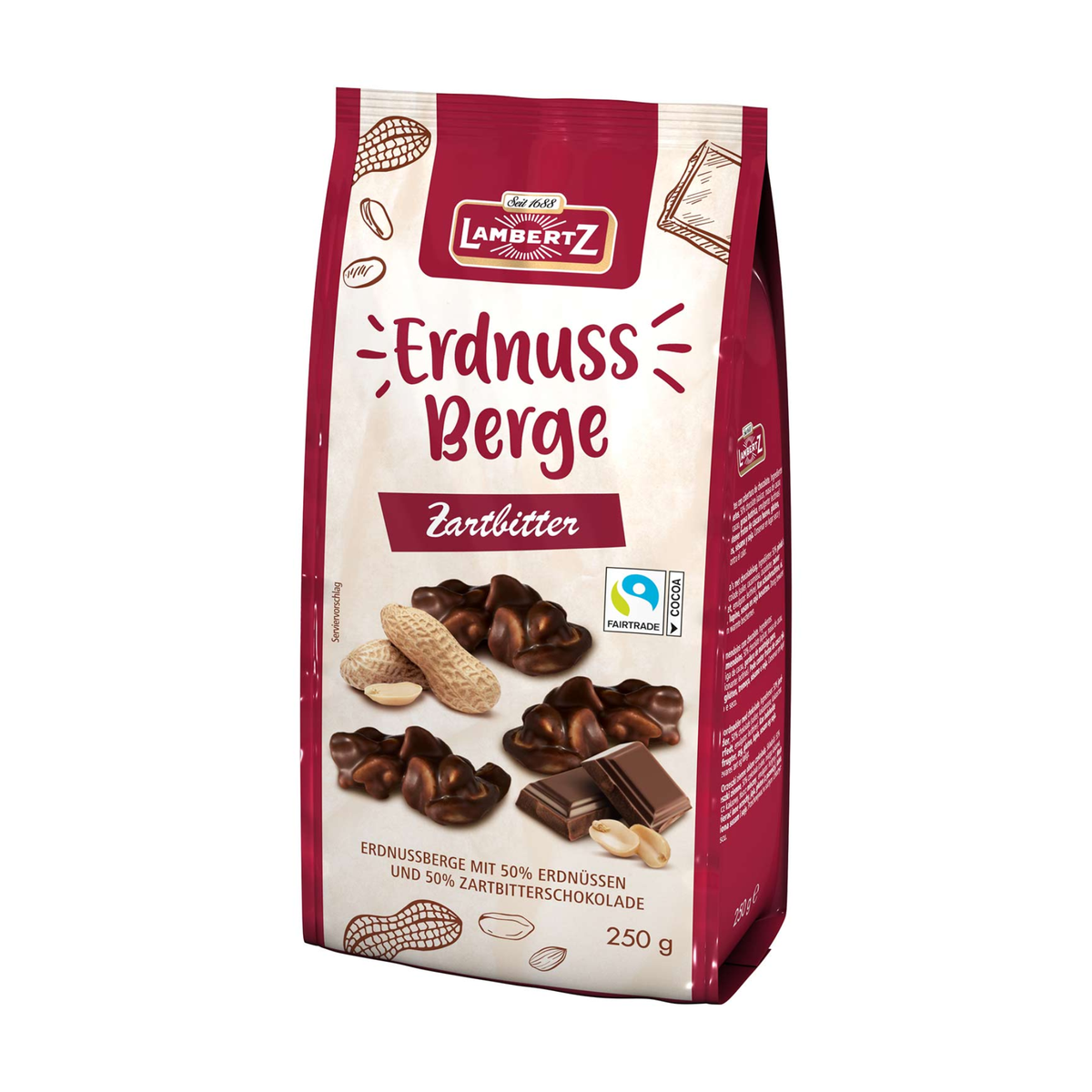 Lambertz Erdnussberge zartbitter 250g