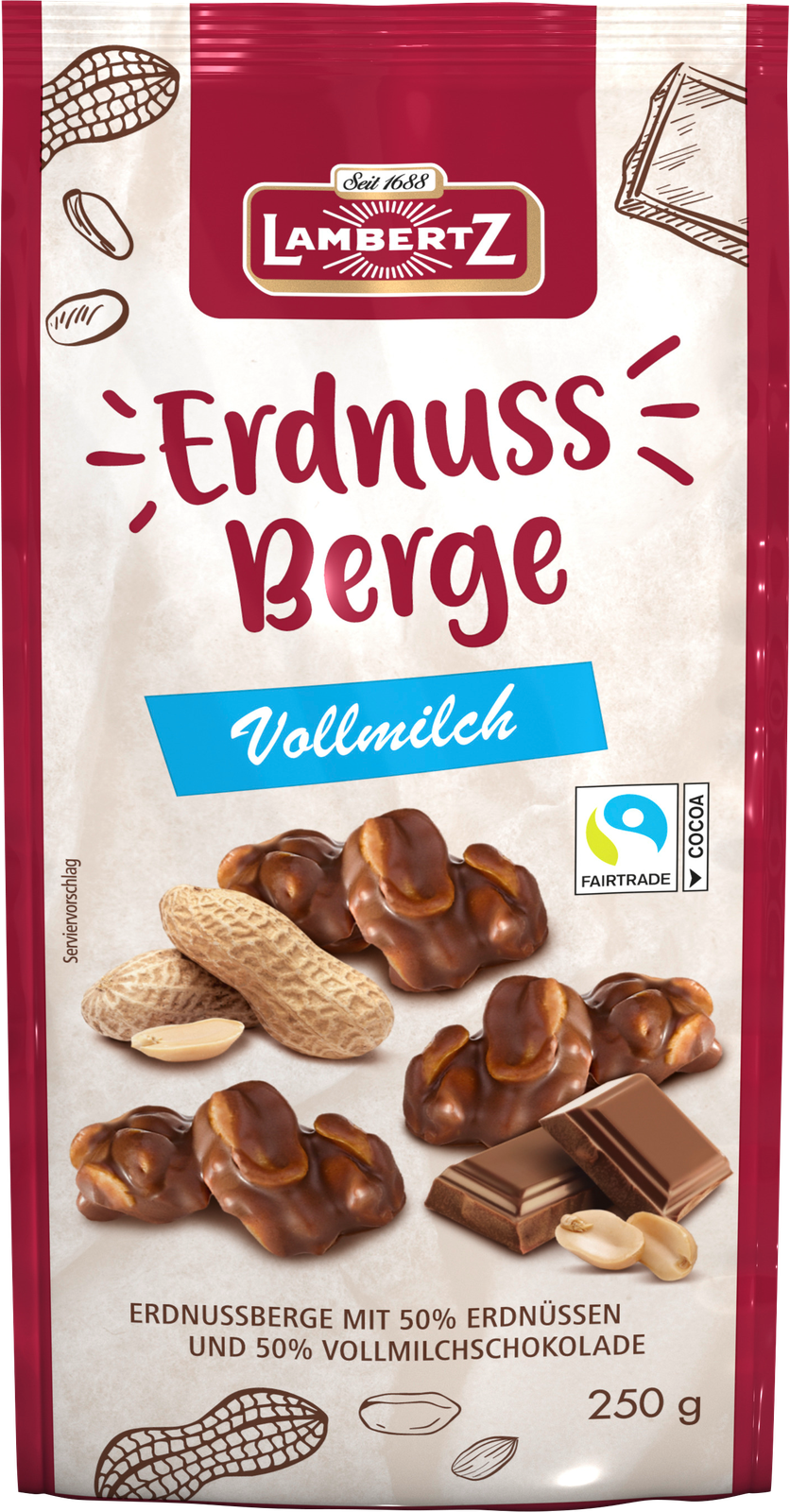Lambertz Erdnussberge Vollmilch 250g