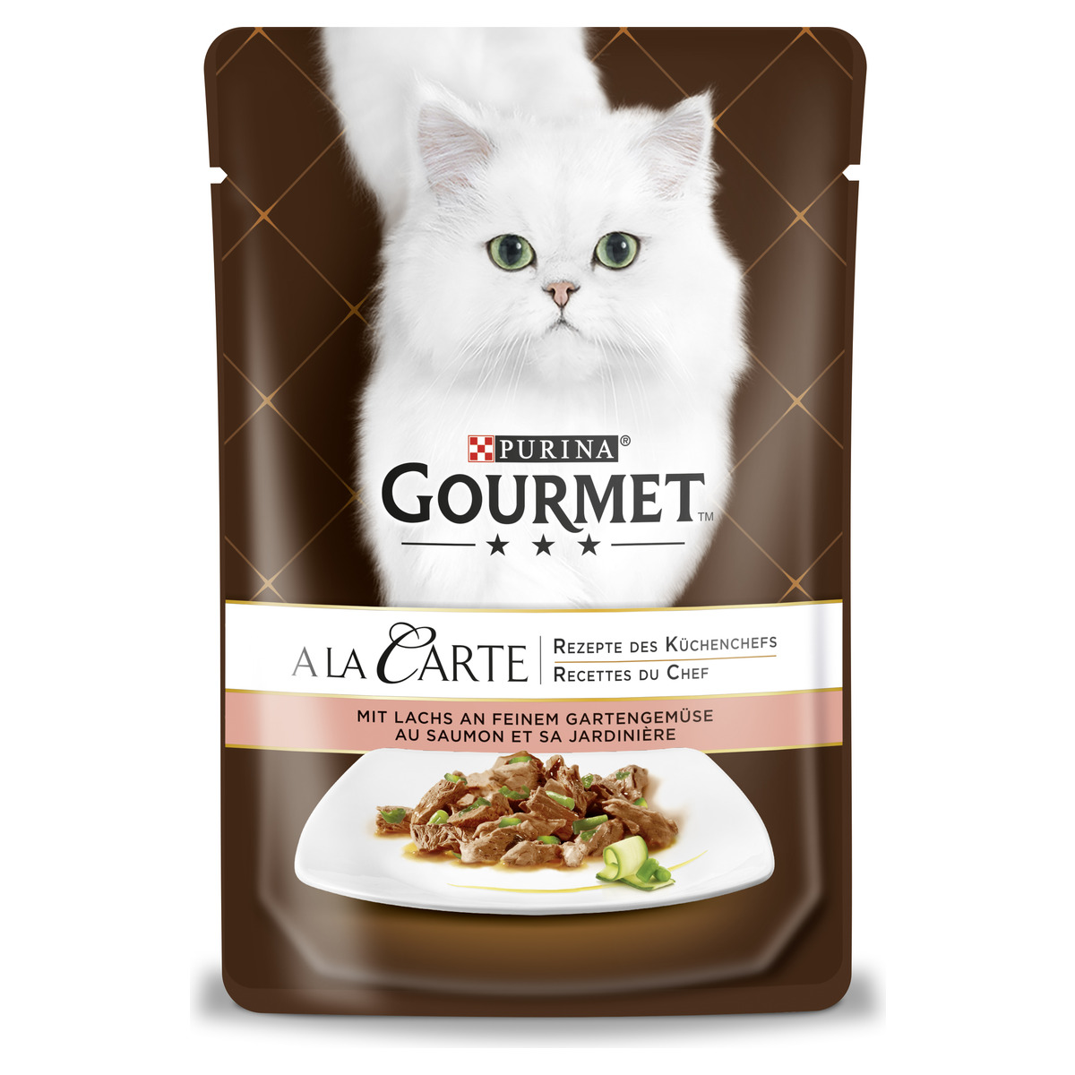 Gourmet A La Carte Gegrilltes in Sauce Lachs Katzennassnahrung 85g
