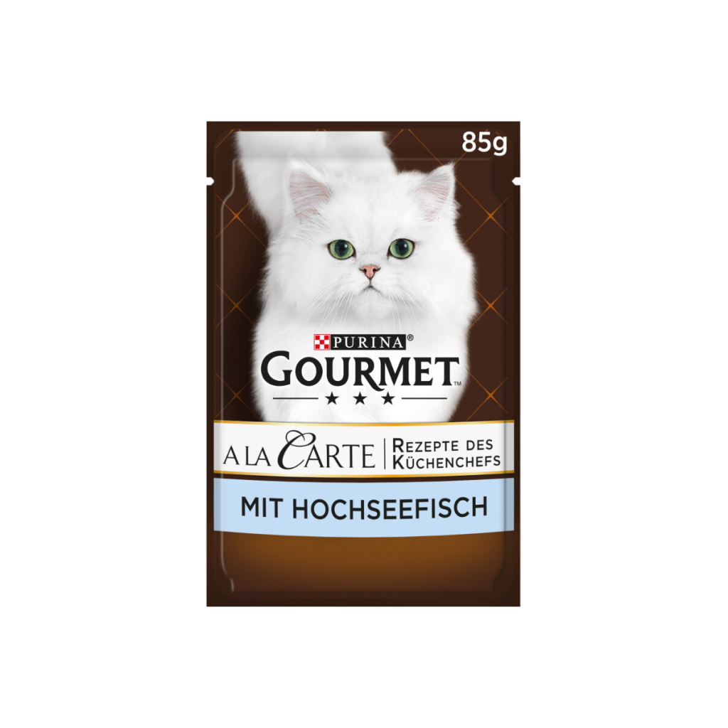 Gourmet A La Carte Gegrilltes in Sauce Meeresfisch Katzennassnahrung 85g