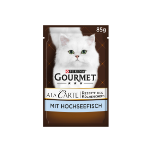Gourmet A La Carte Gegrilltes in Sauce Meeresfisch Katzennassnahrung 85g