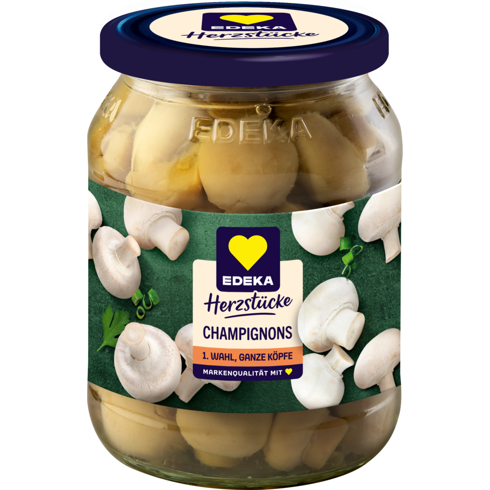 EDEKA Herzstücke Champignons 1.Wahl ganze Köpfe 330g