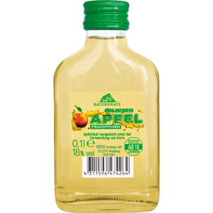 Bauernhaus Apfel mit Korn 18% 0,1l