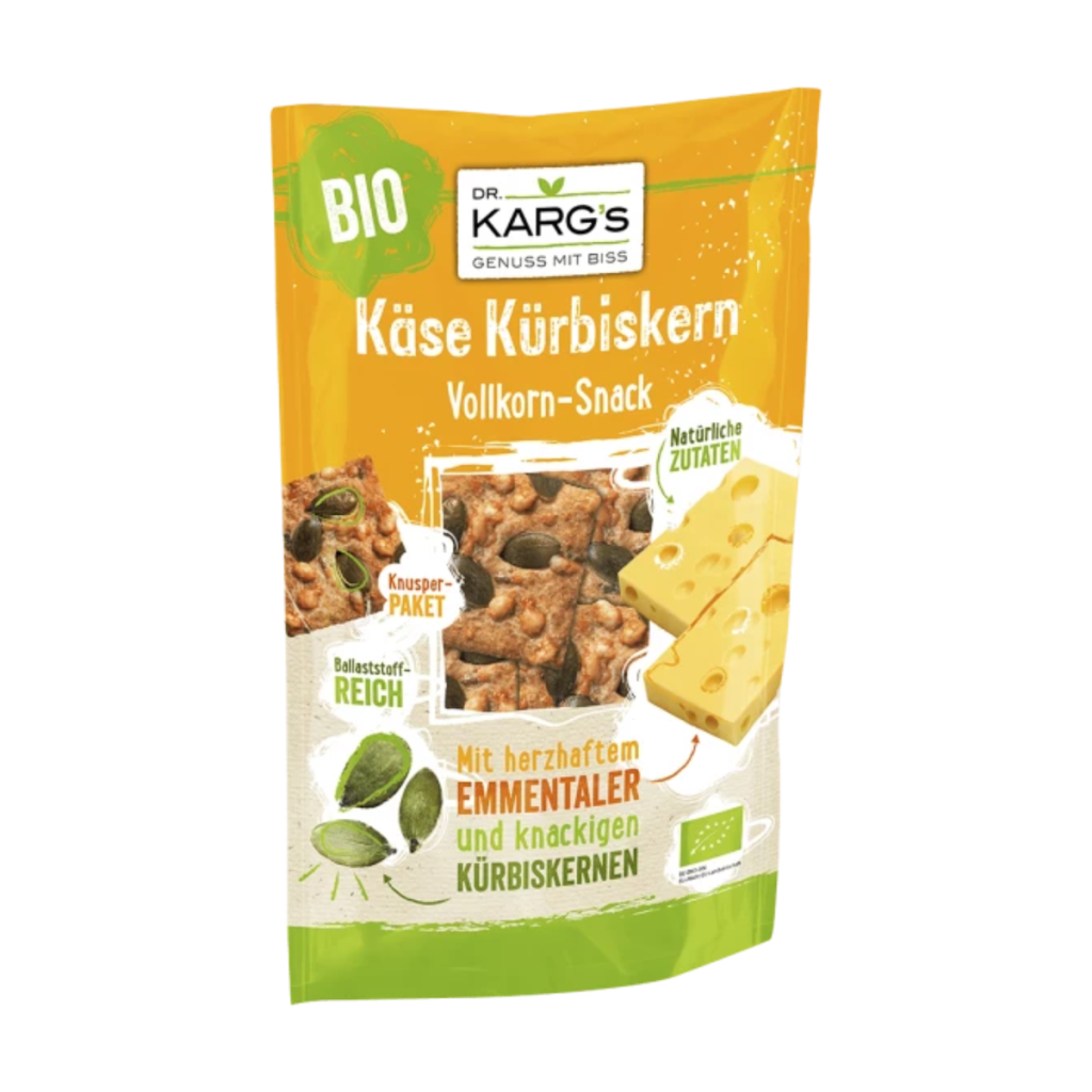 Dr.Karg Snack Käse Kürbis Vollkorn-Snack 110g
