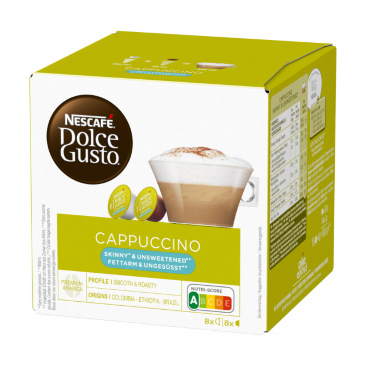 Nescafe Dolce Gusto Cappuccino Unsweetened 8Tassen 161,6g