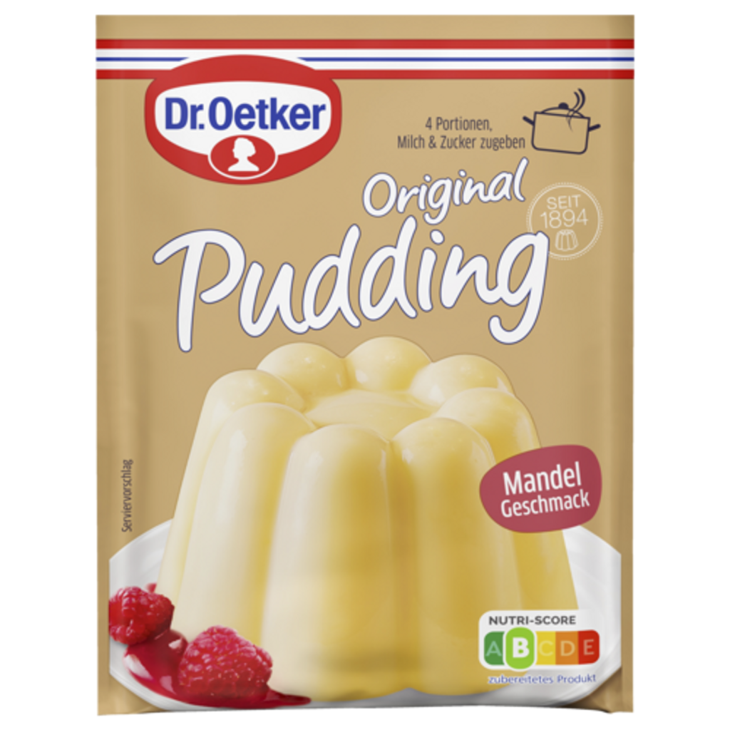 Dr.Oetker Original Mandel Pudding für 3x500ml 3ST 111g