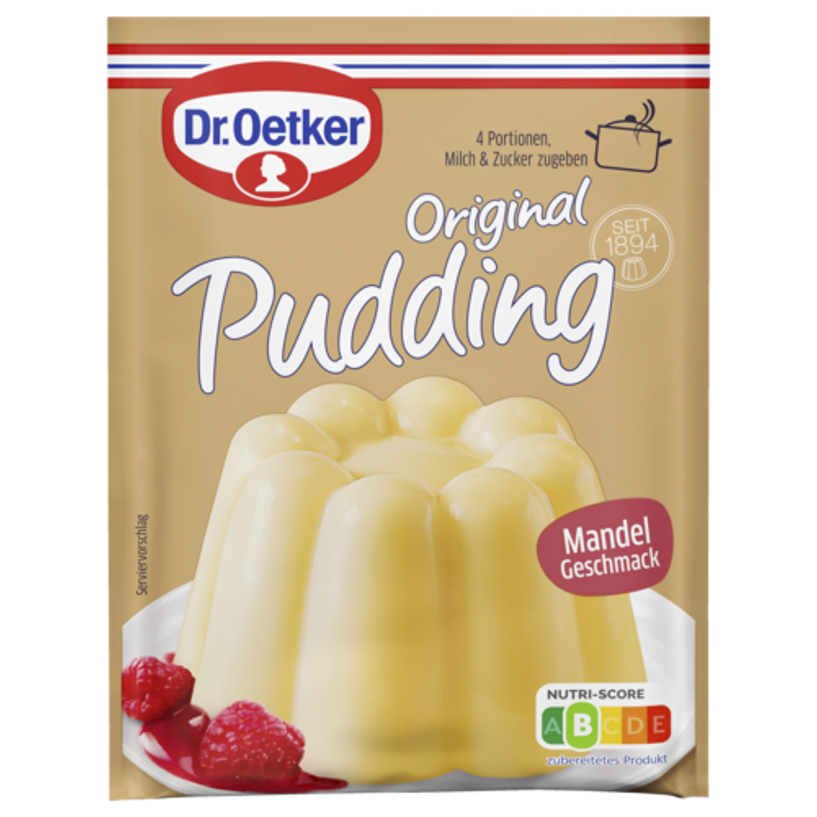 Dr.Oetker Original Mandel Pudding für 3x500ml 3ST 111g