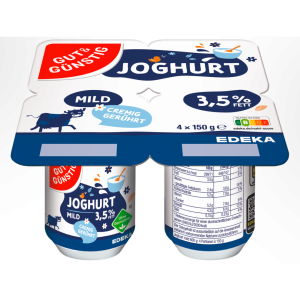 GUT&GÜNSTIG Naturjoghurt 3,5% gerührt 4x150g VLOG