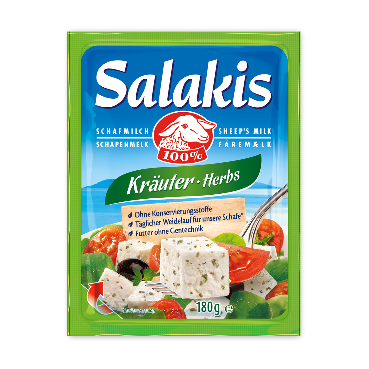 Salakis Kräuter in Scheiben 48% Fett i.Tr.180g