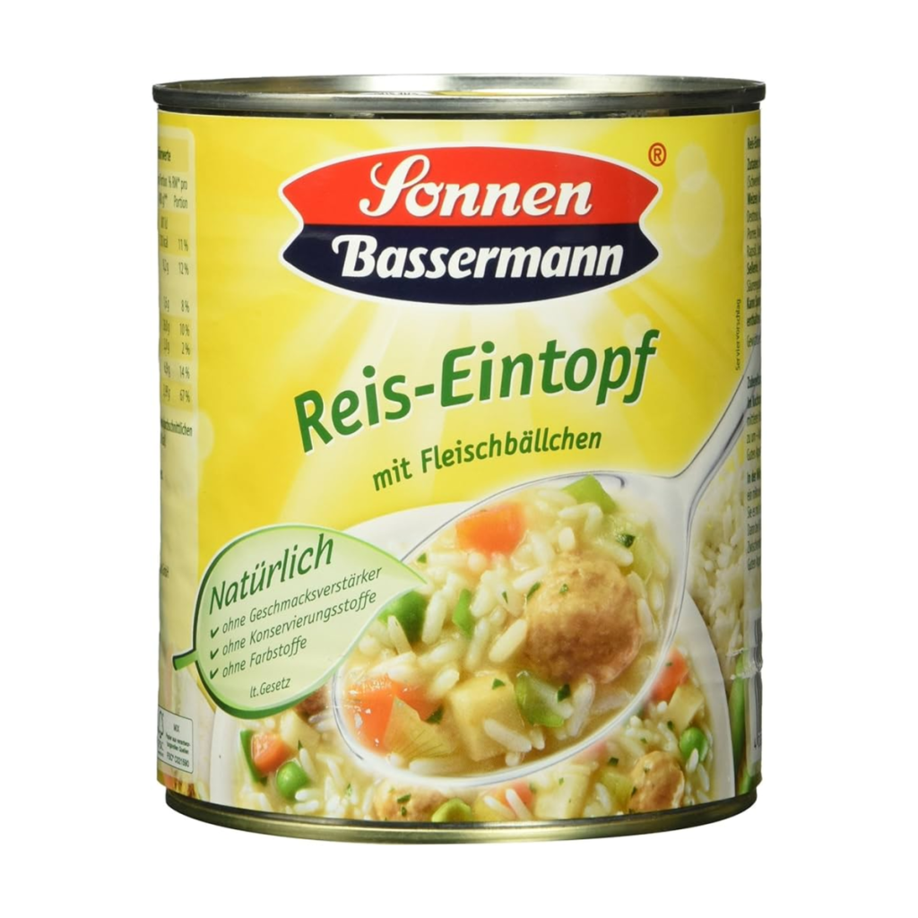 Sonnen Bassermann Reistopf mit Fleischklößchen 800g