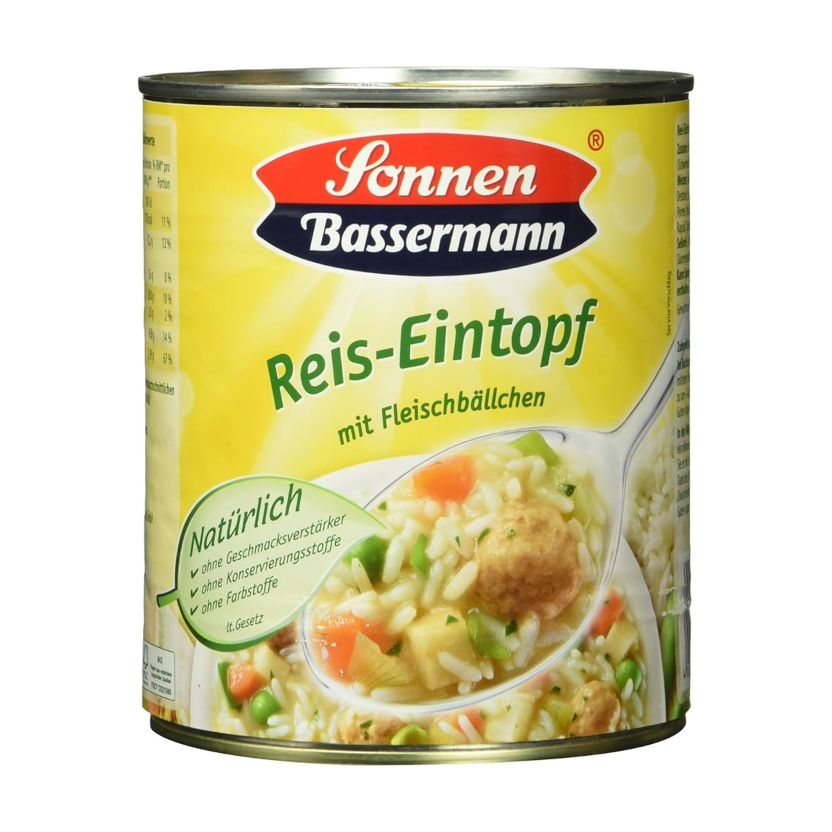 Sonnen Bassermann Reistopf mit Fleischklößchen 800g