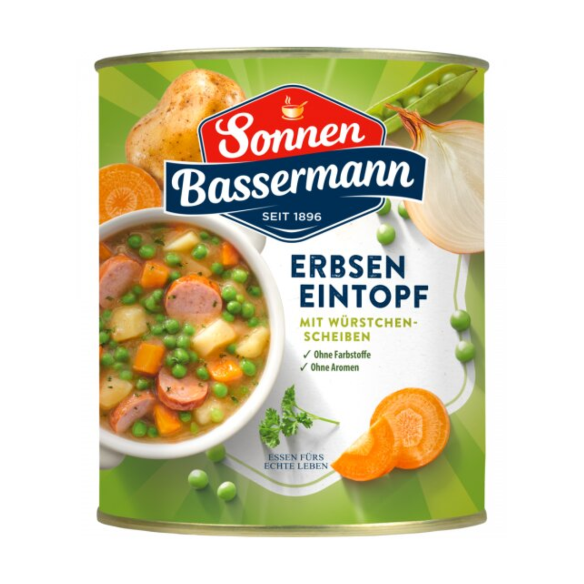 Sonnen Bassermann Erbsentopf mit herzhaften Würstchen 800g