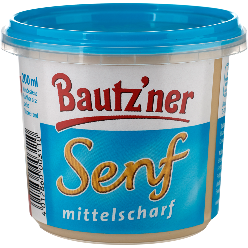 Bautzner mittelscharfer Senf 200ml