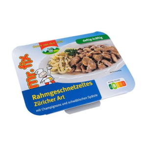 Mr.Fix Rahmgeschnetzeltes Züricher Art mit Spätzle und Champignons 350g