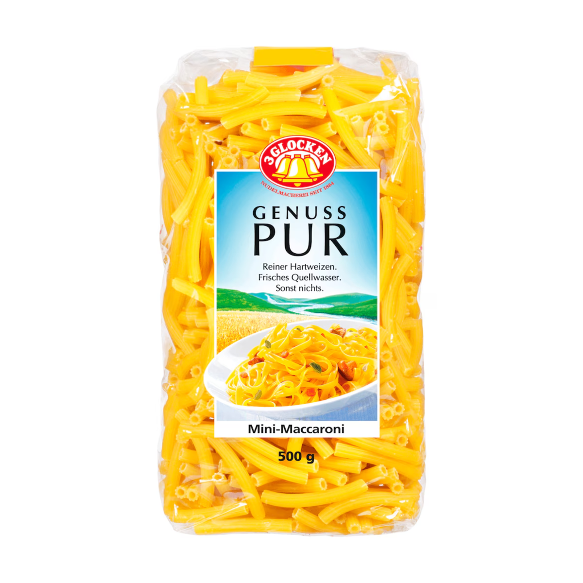 3 Glocken Genuss Pur Mini-Maccaroni 500g