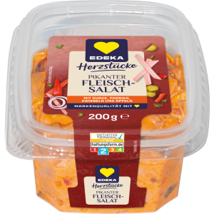 EDEKA Herzstücke Pikanter Fleischsalat 200g ITW
