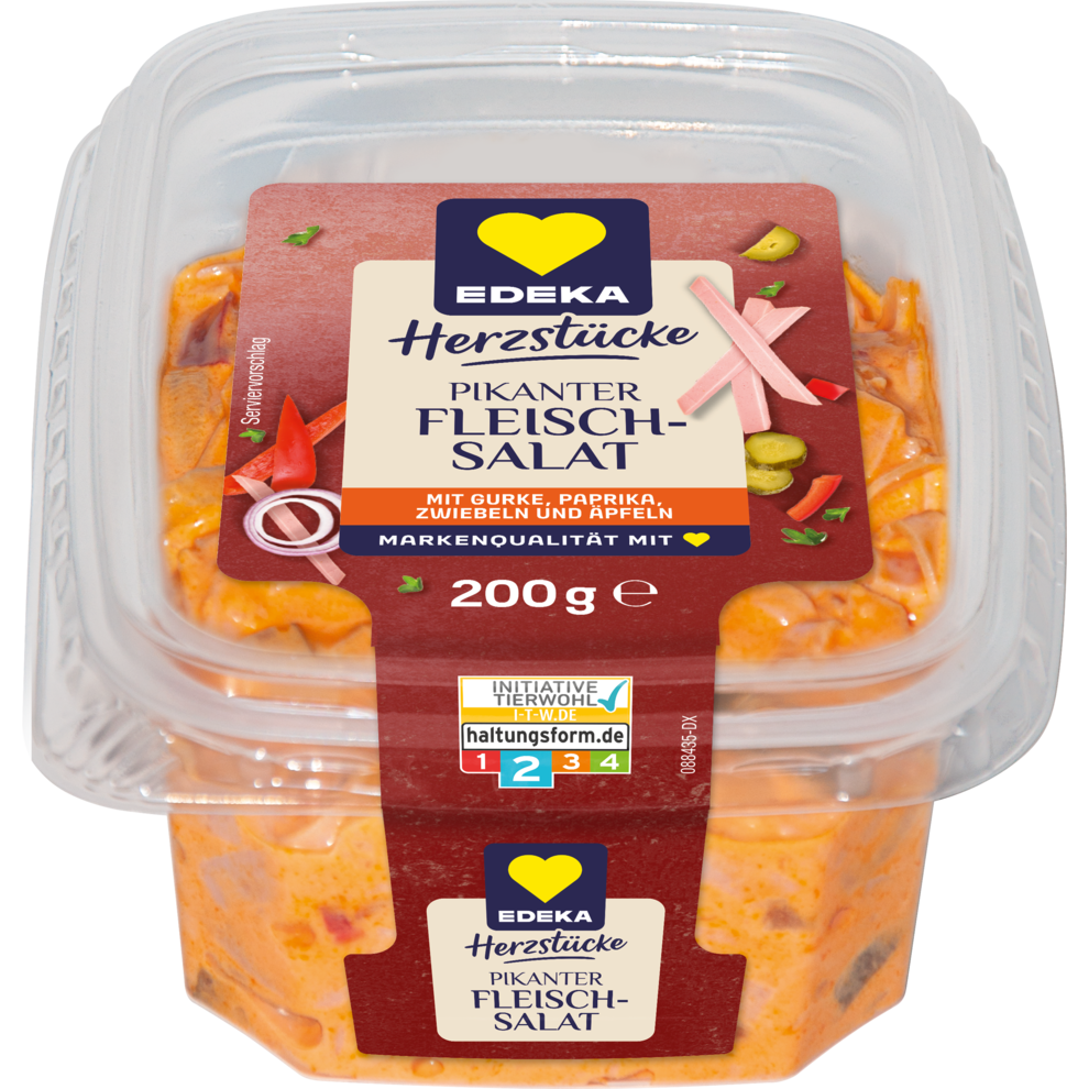 EDEKA Herzstücke Pikanter Fleischsalat 200g ITW