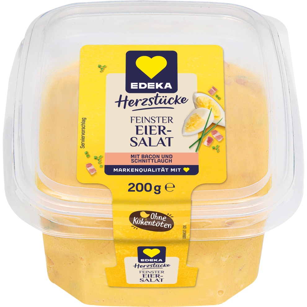 EDEKA Herzstücke Feinster Eiersalat mit Bacon&Schnittlauch 200g