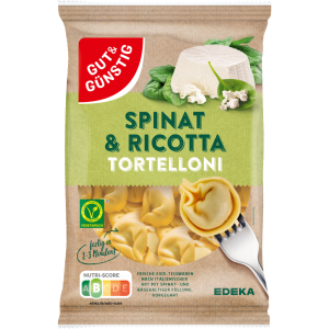 GUT&GÜNSTIG frische Pasta Spinat Ricotta Tortelloni 400g