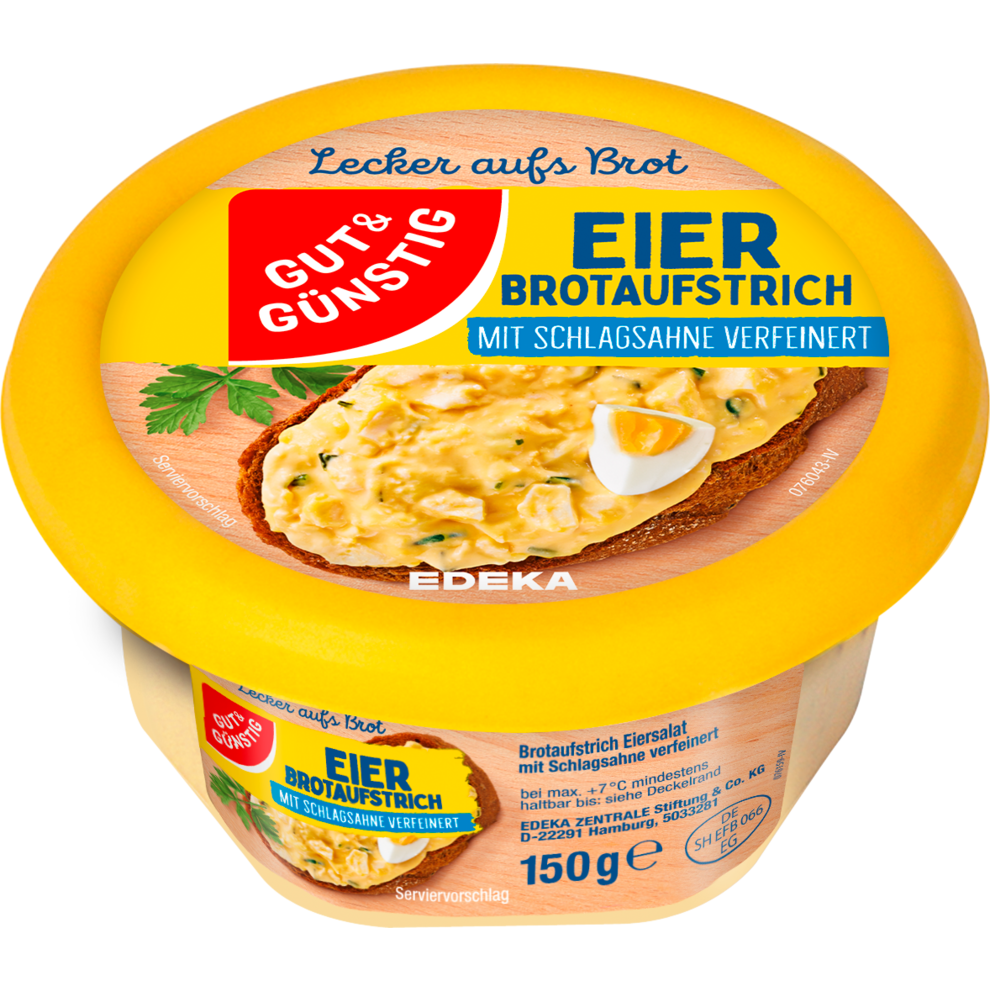 GUT&GÜNSTIG Brotaufstrich Ei Schnittlauch 150g