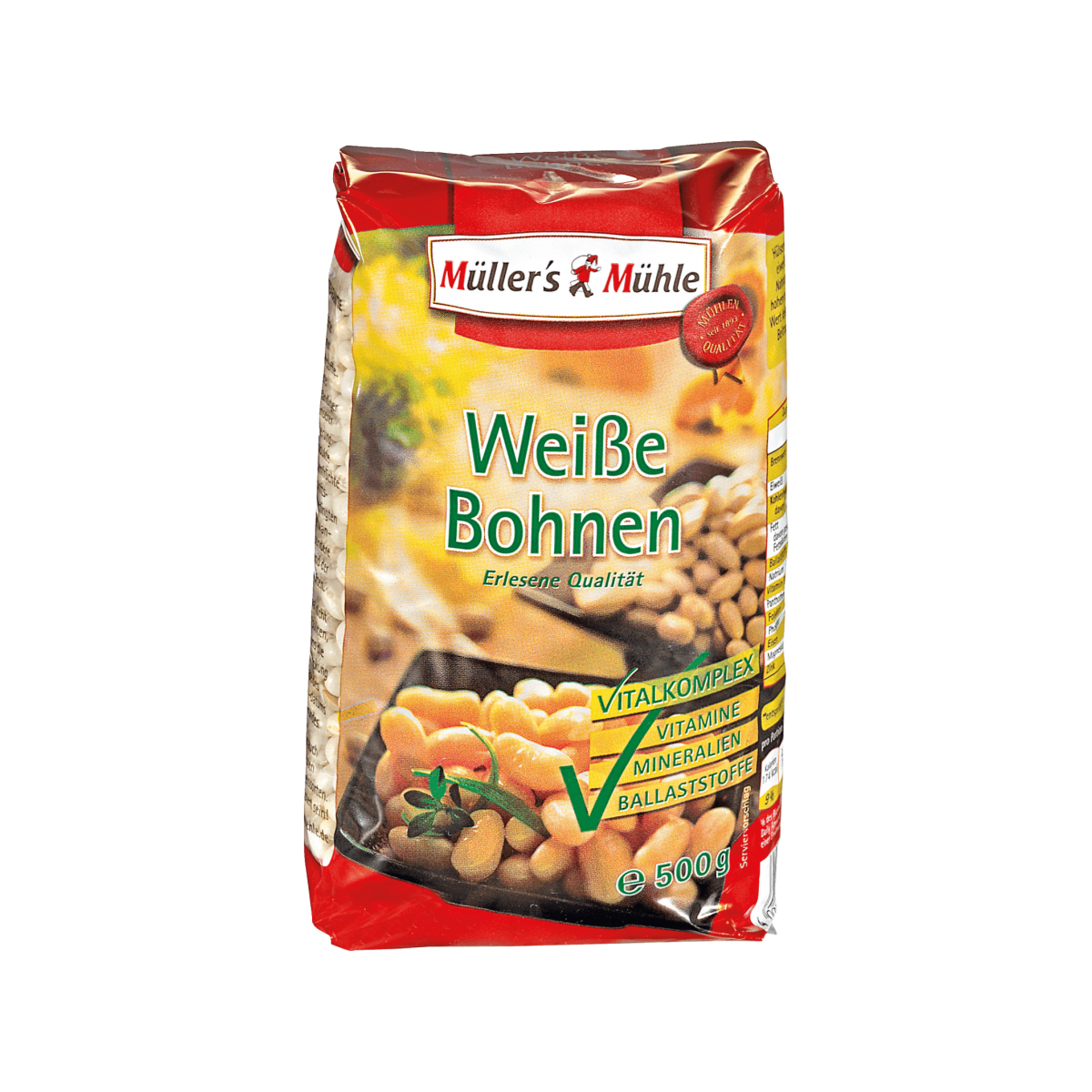 Müllers Mühle Weisse Bohnen 500g