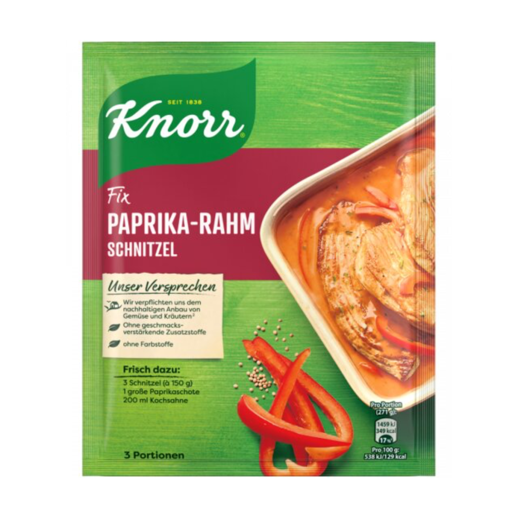 Knorr Fix Paprika Rahmschnitzel 43g