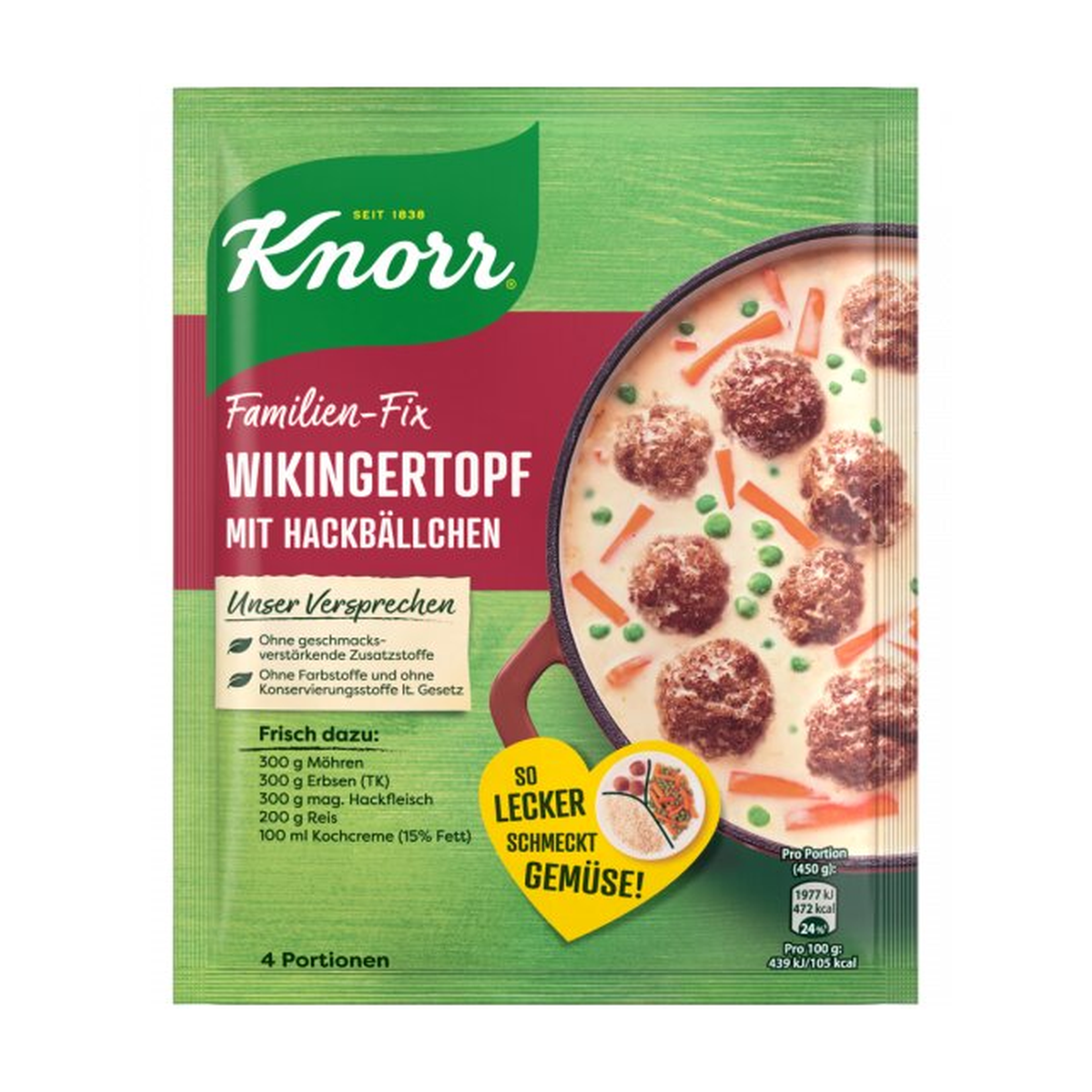 Knorr Fix Wikingertopf mit Hackbällchen 30g