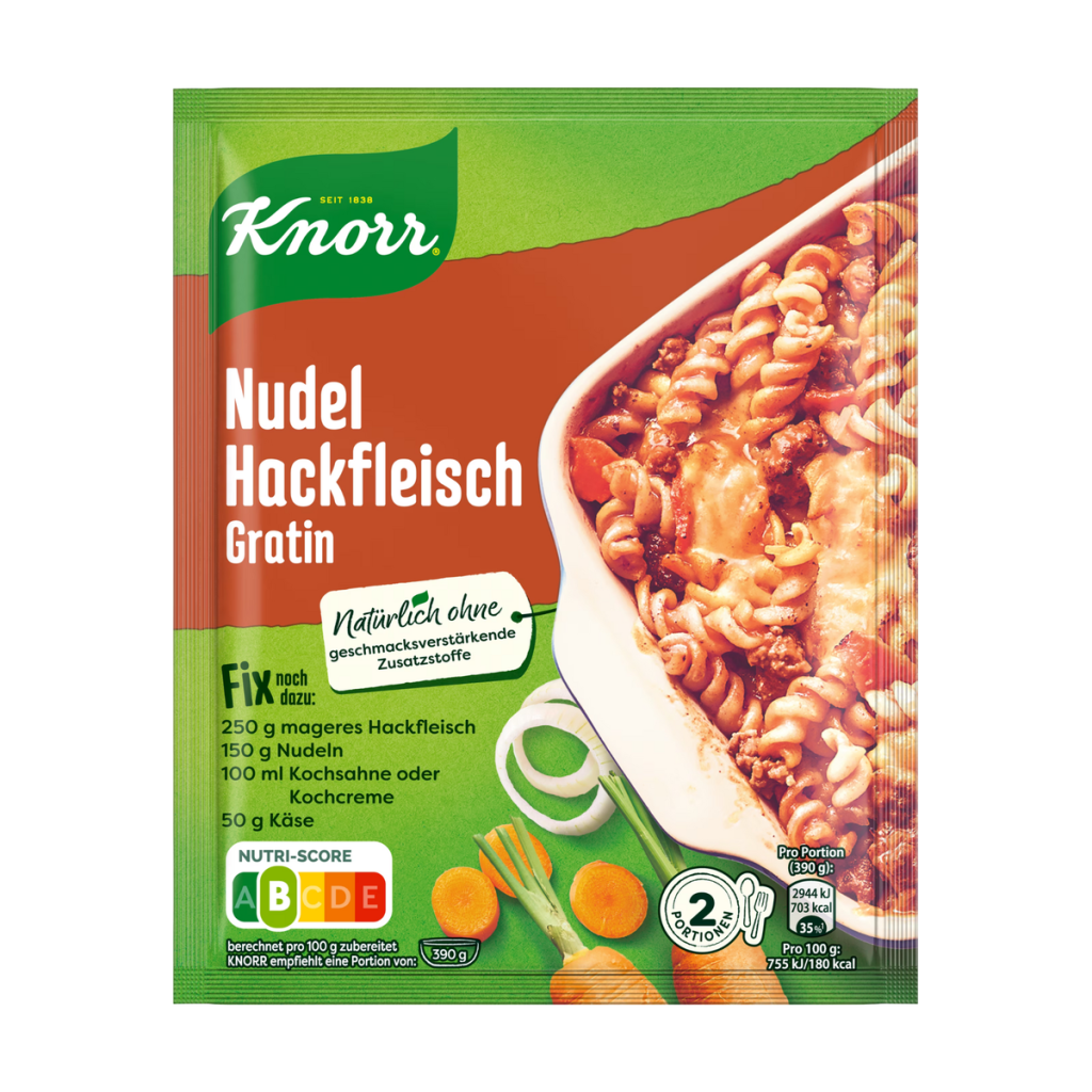 Knorr Fix Nudel Hackfleisch Gratin 36g