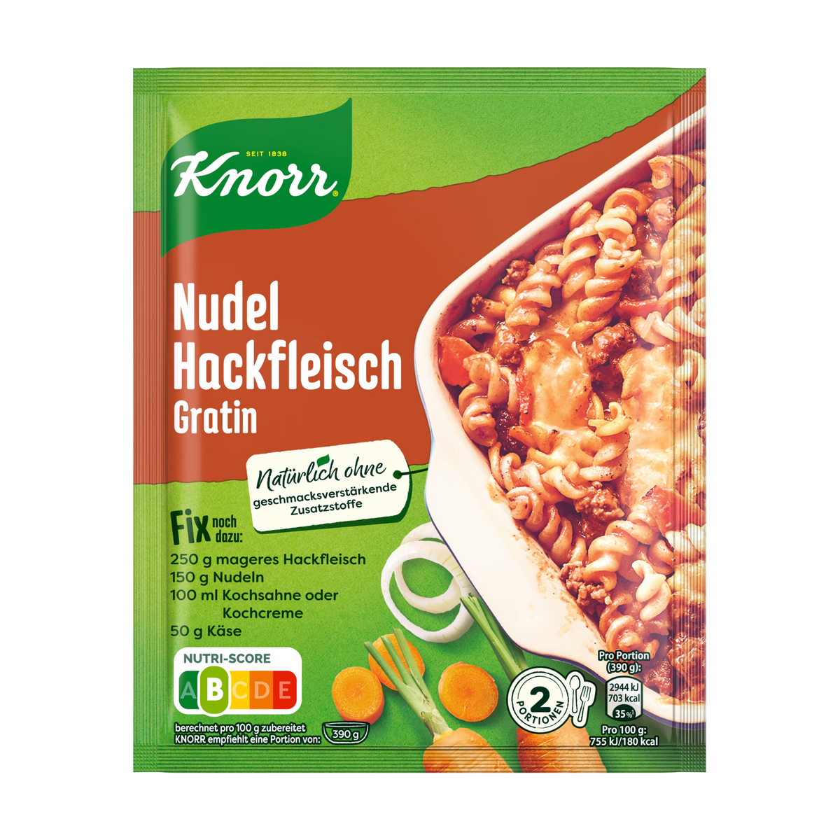 Knorr Fix Nudel Hackfleisch Gratin 36g