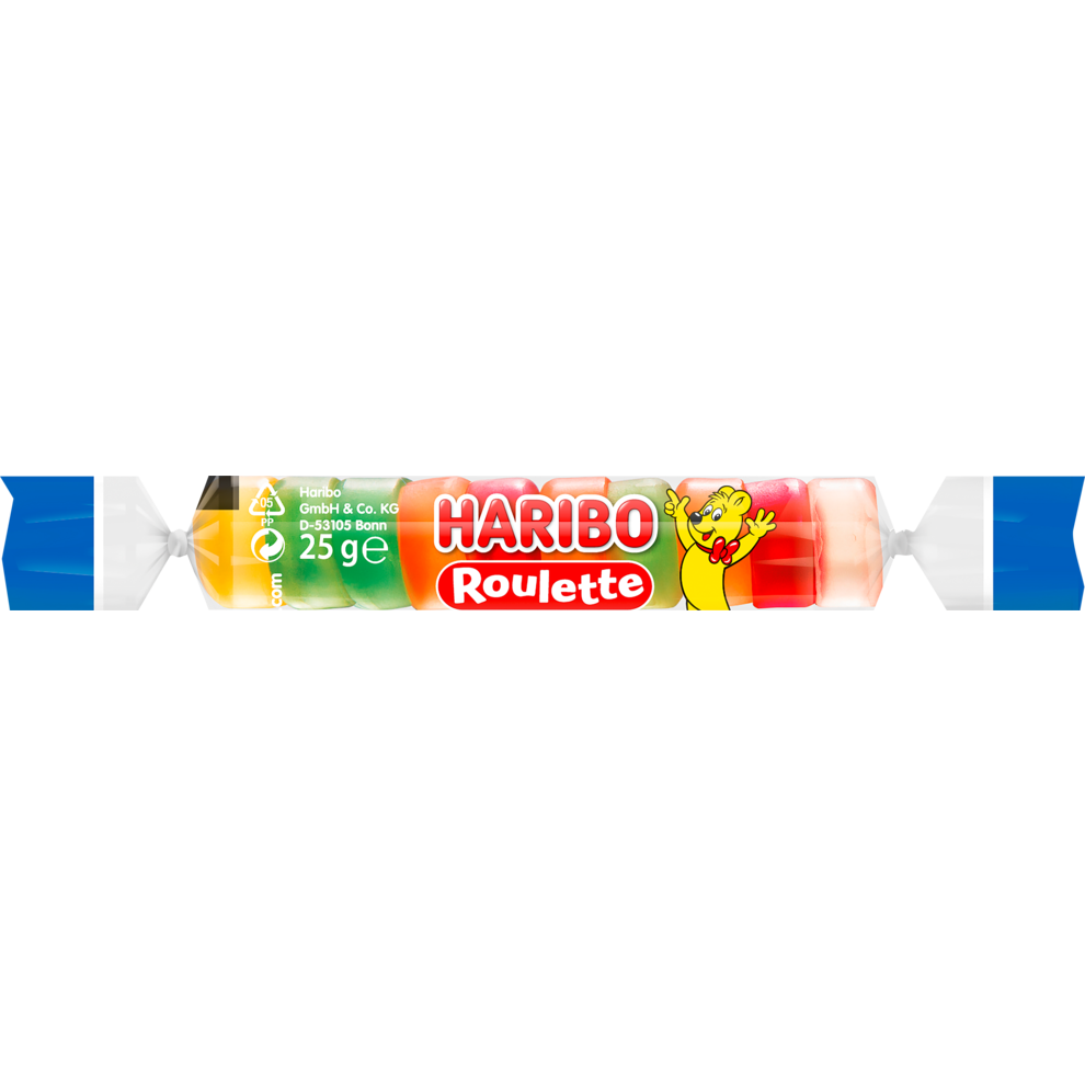 Haribo Roulette Fruchtgummi-Rolle 25g
