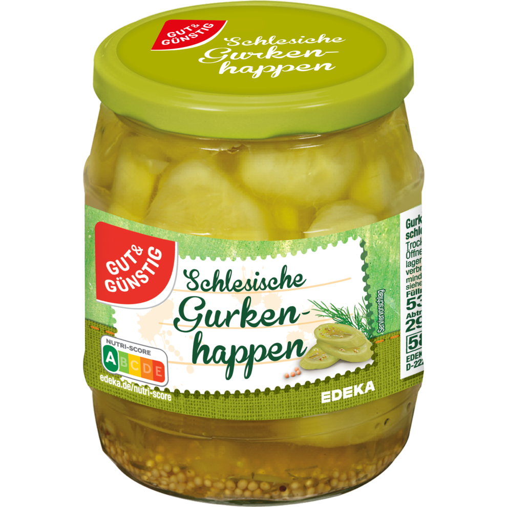 GUT&GÜNSTIG Gurkenhappen schlesisch 530g