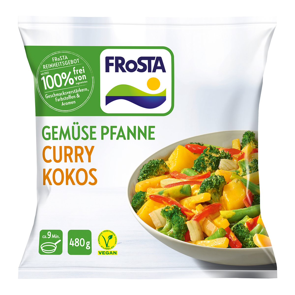 Frosta Gemüsepfanne Curry Kokos 480g