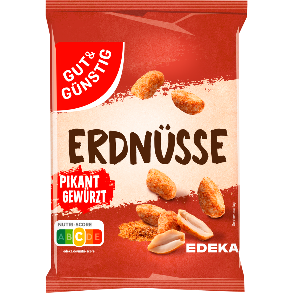 GUT&GÜNSTIG Erdnüsse, pikant gewürzt 150g