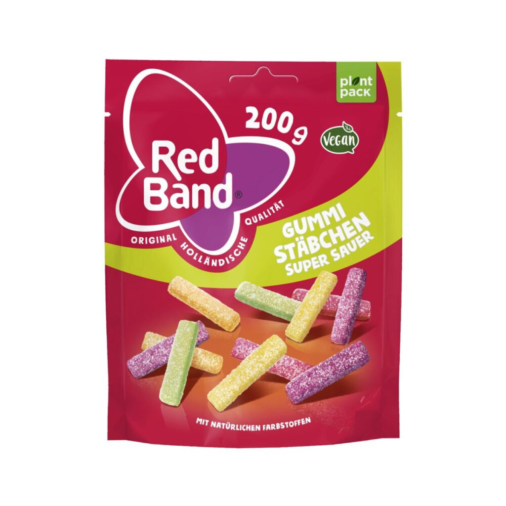 Red Band Fruchtgummi Stäbchen Super Sauer 200g