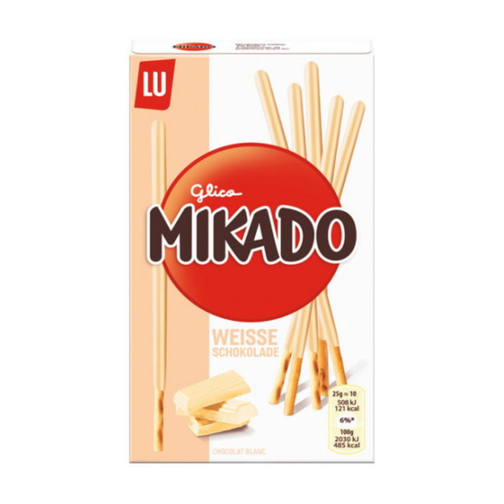 Mikado Sticks Weisse Schokolade 75g